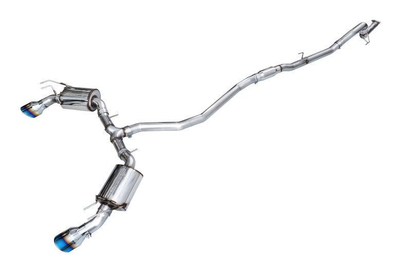 Honda Civic Si Performance Exhaust - AWE Tuning - Cat Back - Touring Edition Dual - Vapor Blue - `22-`26